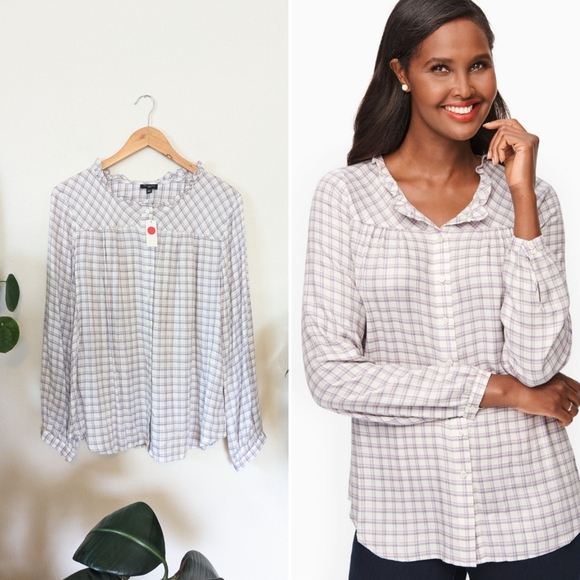 Talbots Tops - Talbots | Petite | Ruffle Detail Blouse